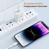 TOTU CB-2 Series USB to 8 Pin Aluminum Alloy Skin Feel Data Cable, Length:1m(White)