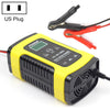 FOXSUR 12V 6A Intelligent Universal Battery Charger for Car Motorcycle, Length: 55cm, US Plug(Yellow)