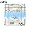 20pcs 041 Multifunctional Invisible Stickers PU Film Three-volt Stickers, Size:8x8x4cm(Checkered)