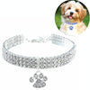 Diamond Pet Collar, White, Small, Cats & Dogs