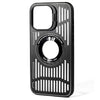 For iPhone 13 Pro Max Lens Bracket Metal Heat Dissipation MagSafe Phone Case(Black)