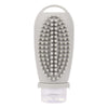 100ml 2 In1 Travel Dispenser Bottle Silicone Portable Massage Brush Shampoo Lotion Divider Bottle(Light Gray)