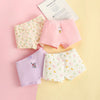 4pcs/set Children Lycra Cotton Boxer Briefs Boys & Girls Pants, Height: 100cm(Girl Rabbit Series)