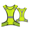 Sports Reflective Vest Night Running Outdoor Reflective Clothing Traffic Safety Reflective Vest,Style: With Led(Fluorescent Yellow)