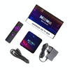 H96 Max V11 4K Smart TV BOX Android 11.0 Media Player with Remote Control, RK3318 Quad-Core 64bit Cortex-A53, RAM: 4GB, ROM: 64GB, Support Dual Band WiFi, Bluetooth, Ethernet, EU Plug