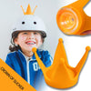 2PCS Motorcycle Crown Sucker Helmet Decoration(Gray)