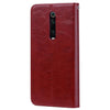 Business Style Oil Wax Texture Horizontal Flip Leather Case for Xiaomi Redmi K20 / K20 Pro, with Holder & Card Slots & Wallet (Red)