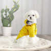 Waterproof Dog Raincoat with Hood & Pocket, Yellow XL