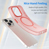 For iPhone 14 Pro Max MagSafe Frosted Translucent TPU + PC Full Coverage Phone Case(Red)