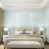 Simple Non-Woven Fabric Bedroom Living Room Plain Wallpaper Self-Adhesive 3D Stereo Imitation Diatom Mud Wallpaper, Specification: 0.53 x 3 Meters(714-5 Light Blue)