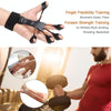 Silicone Grip Device Finger Exercise Strength Trainer(1 Black+Wrist)