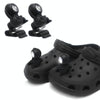 1pair Universal LED Cave Shoe Light Night Riding Dog Walking Camping Shoe Lamps(Black)