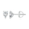 S925 Sterling Silver Platinum-plated Sparkling Water Drop Moissanite Stud Earrings(MSE049)