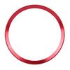 Car Aluminum Steering Wheel Decoration Ring For Audi(Red)