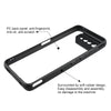 For Asus ROG Phone 7 Frosted TPU + Transparent PC Phone Case(Black)