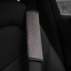 3D Striped Mesh Car Seat Belt Cover Shoulder Pads(Gray)