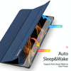 For Samsung Galaxy Tab S9 Ultra/S8 Ultra DUX DUCIS Domo Series Cloth Texture Magnetic Leather Tablet Case(Blue)
