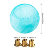 Car Modified Marble Star Gear Head Shifter Cover with Adapter (Light Blue)