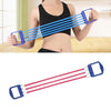 Three-tube TPE Wall Pulley Elastic Rope Home Fitness Equipment For Ladies And Children, Random Colour Delivery