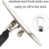 Pier Stainless Steel Clamp Boat Rope Accessories PWC Built-In Buffer Kayak Mooring Cable(Blue White Black)