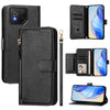 For Asus ROG Phone 8 / 8 Pro Multi-Card Slots Zipper Wallet Leather Phone Case(Black)