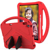 For iPad 10.2 2021 / 2020 / 2019 EVA Flat Anti Falling Protective Case Shell with Holder(Red)