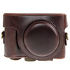 Leather Camera Case Bag for Sony HX50 (Coffee)