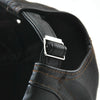 12968 Perforated Strap Design Outdoor All-Match PU Leather Peaked Cap Berets, Size:One Size(Light Coffee)