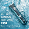 Waterproof Pet Clipper, Dog Shaver, Blue, Bonus Tools, Package 3