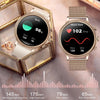 V60 1.39 Inch Health Monitoring Multifunctional Waterproof Bluetooth Call Smart Watch, Color: Gold Steel