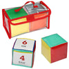 2 PCS / Set Insert Card Dice Learning Toys With Transparent Pocket