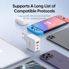 DUZZONA T9 65W Dual USB-C / Type-C+USB GaN Fast Charger, Specification:EU Plug