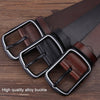 Dandali YY25 Men Fashion Retro Buckle Leather Belt Waistband, Length: 110cm(Black)