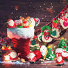 5pcs Christmas Decoration Accessories Micro Landscape Christmas Gift Resin Small Ornament, Style: Christmas Snowman No.9
