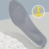 1pair Thickened Arch Support Cushioning Shock Absorbent Sweat Anti-Odor Breathable Insoles, Size: 45-46(Grey)