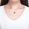 S925 Pure Silver Red Love DIY Bracelet Necklace Beads