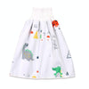 Baby Water-Proof And Leak-Proof Cloth Diapers Children Washable Cotton Cloth Bed-Wetting Skirt Pants, Colour: L(Dinosaur)