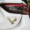 Hawk Pattern Car Metal Body Decorative Sticker (Bronze)