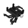 Aluminum Alloy Motorcycle Bicycle Navigation Mobile Phone Holder(Black)