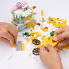 LELE BROTHER Children Assembling Mini City Street Scene Building Blocks, Style: 8613-4 Juice Car
