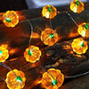 LED Halloween 3D Pumpkin String Lights Bar Shop Ambience Scene Layout Decorative Lanterns, Style: 30 LEDs Always On(Warm White)