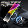 For iPhone 11 Litchi Leather Magnetic Full Coverage Shockproof Phone Case(Blue)