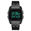 SKMEI 1368 Multifunctional Men Outdoor Sports Noctilucent Waterproof Digital Watch(Black)