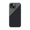 For iPhone 15 Plus ABEEL C Carbon Fiber Series 6D Micro Relief MagSafe Phone Case(Black Grey)