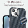 For iPhone 15 Carbon Fiber Series IMD Phone Case(Blue)