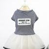 Breathable Black Striped Dog Skirt - Size M