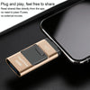 8GB USB 3.0 + 8 Pin + Mirco USB Android iPhone Computer Dual-use Metal Flash Drive (Gold)