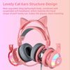 Soyto SY-G25 Cat Ear Glowing Gaming Computer Headset, Cable Length: 2m(Pink)