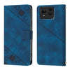 For Asus Zenfone 11 Ultra Skin Feel Embossed Leather Phone Case(Blue)