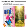 For Samsung Galaxy A56 5G Colored Drawing Pattern Leather Phone Case(Butterflies)
